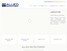 Tablet Screenshot of alliedrec.com.au